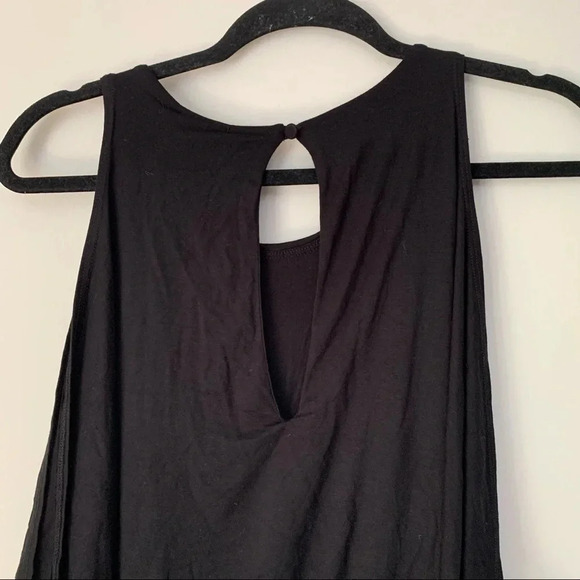 Splendid black cold shoulder wrap dress XL below the knee New With Tags - Picture 6 of 6